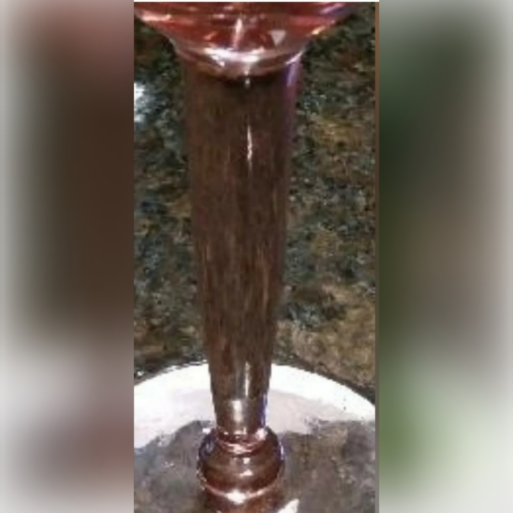 Vintage-Pink Mouth Blown Wine/Water Goblet Single - Picture 2 of 2